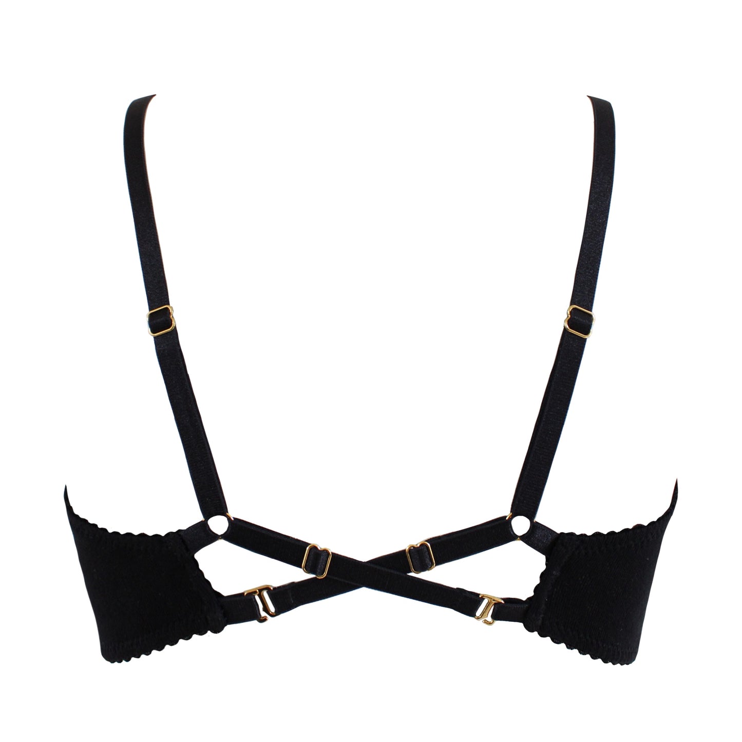 Beth Black Crossover Bralette