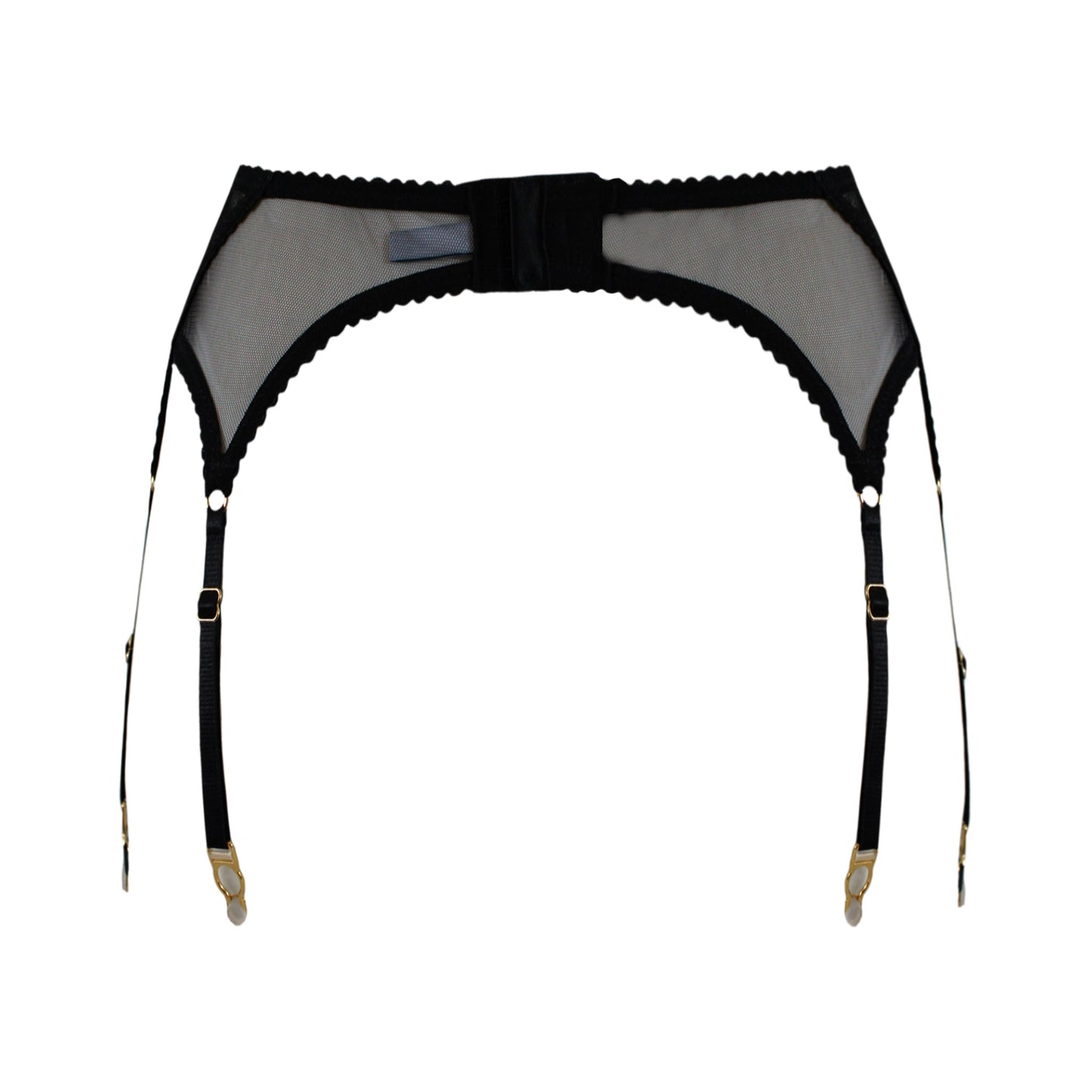 Jilly Black 6 Strap Suspender