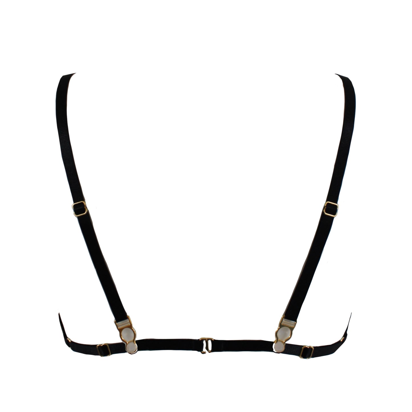 Jilly Black Sheer Triangle Bralette