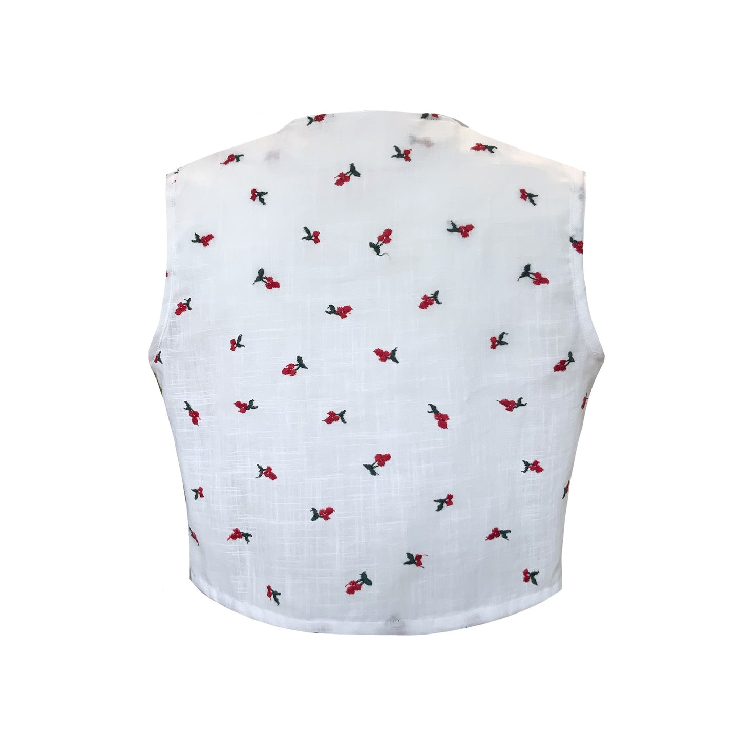 Cherry Embroidered Lounge Waistcoat