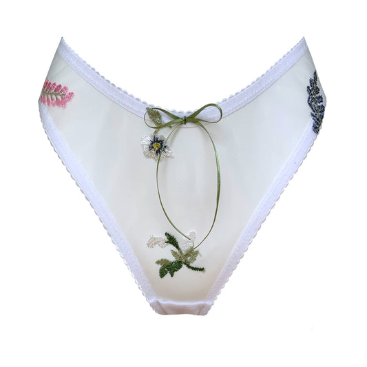 Heather Floral High Leg Brief