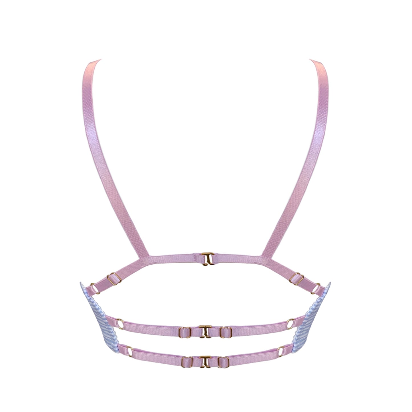 Anna Cotton Stripe Longline Bralette