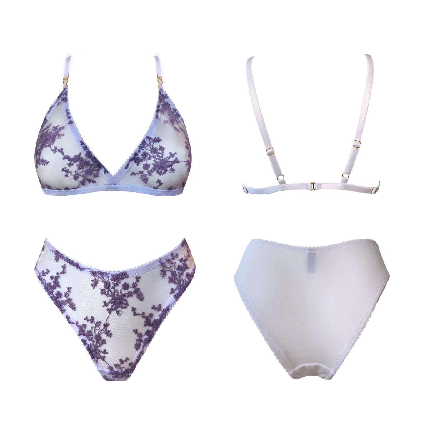 Samantha Embroidered Floral Bralette