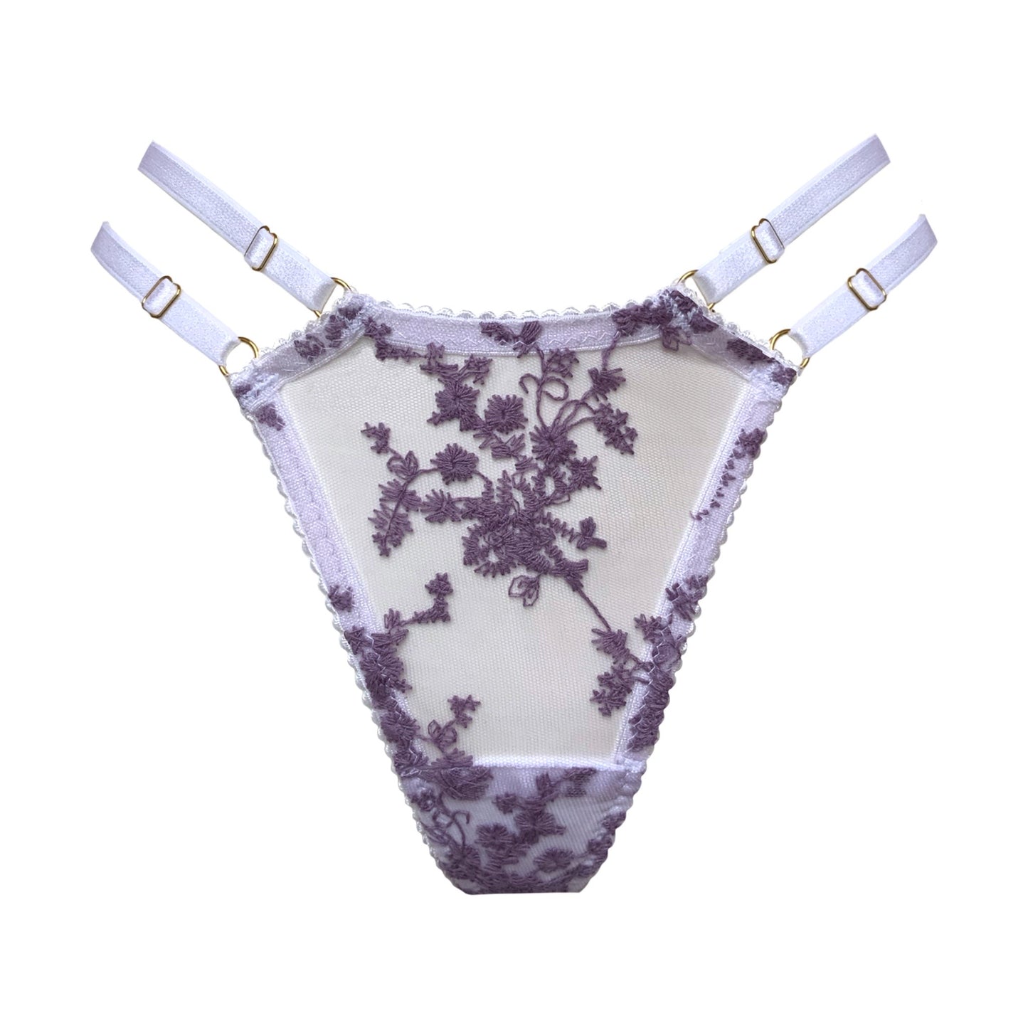Samantha Lavender Strap Thong