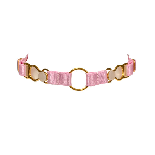 Marie Pink Strap Neck Choker