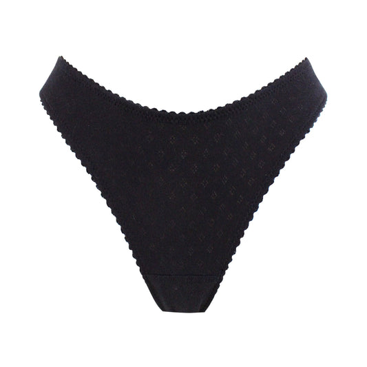 Beth Cotton High Leg Thong