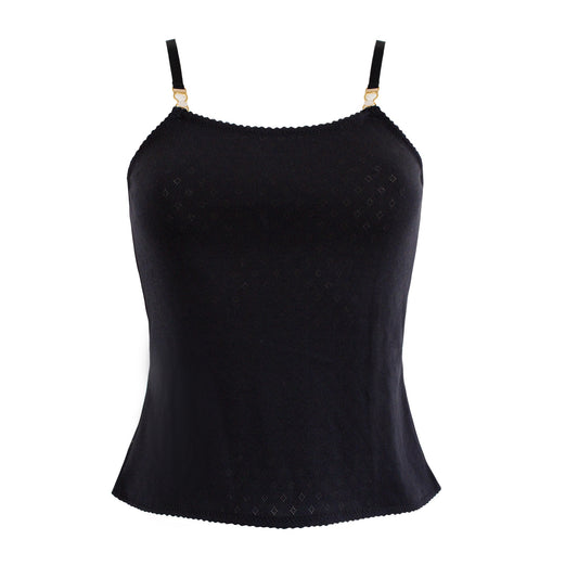 Beth Black Cotton Cami