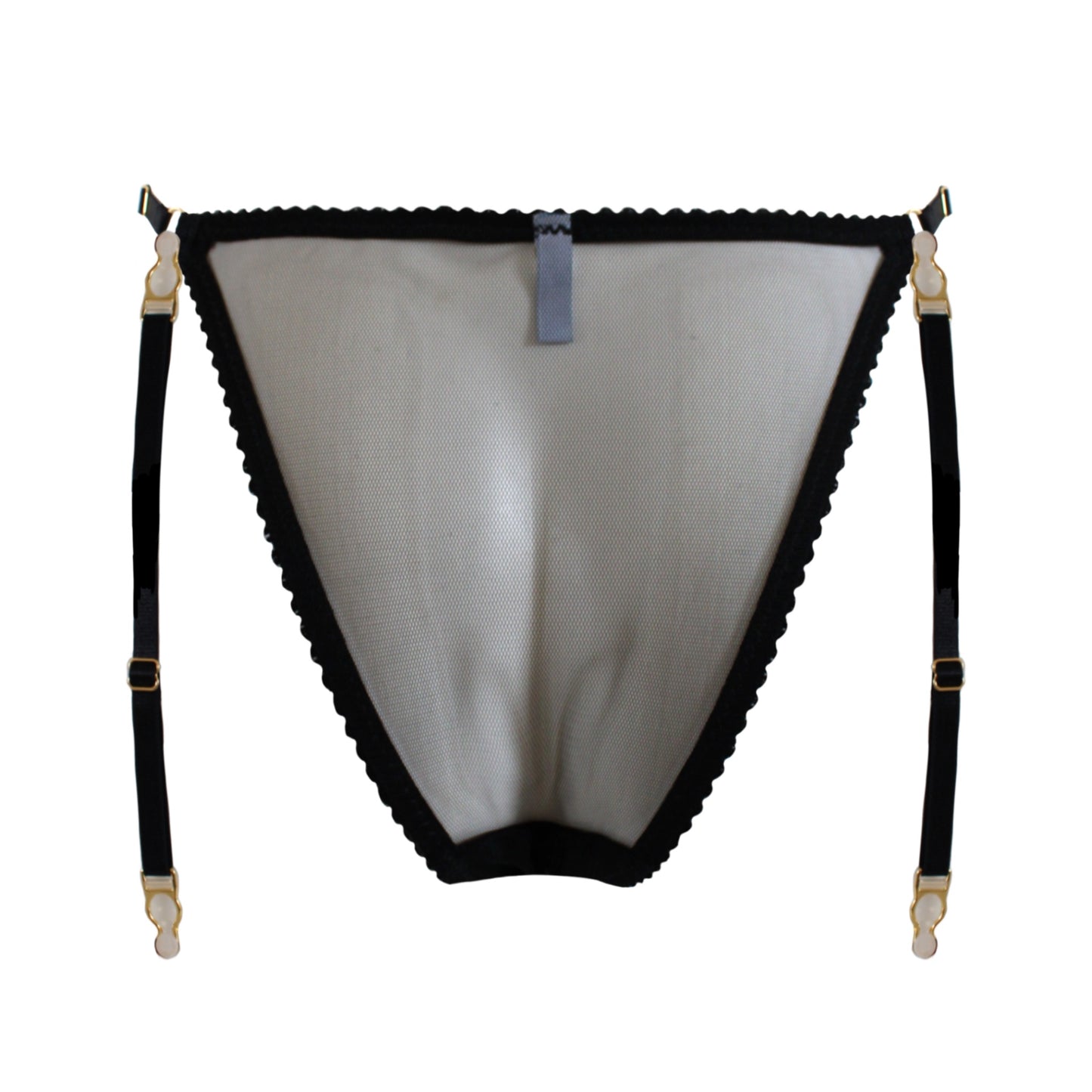 Jilly Black Strap Suspender Brief