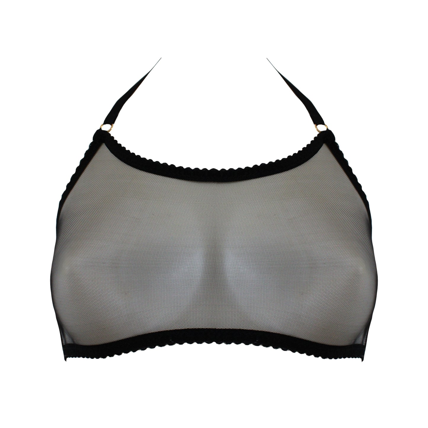 Jilly Black Scoop Neck Bralette