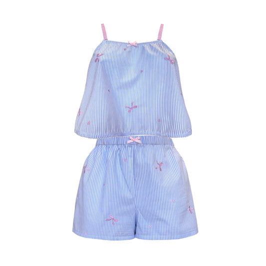 Anna Cotton Stripe Cami & Shorts PJ Set