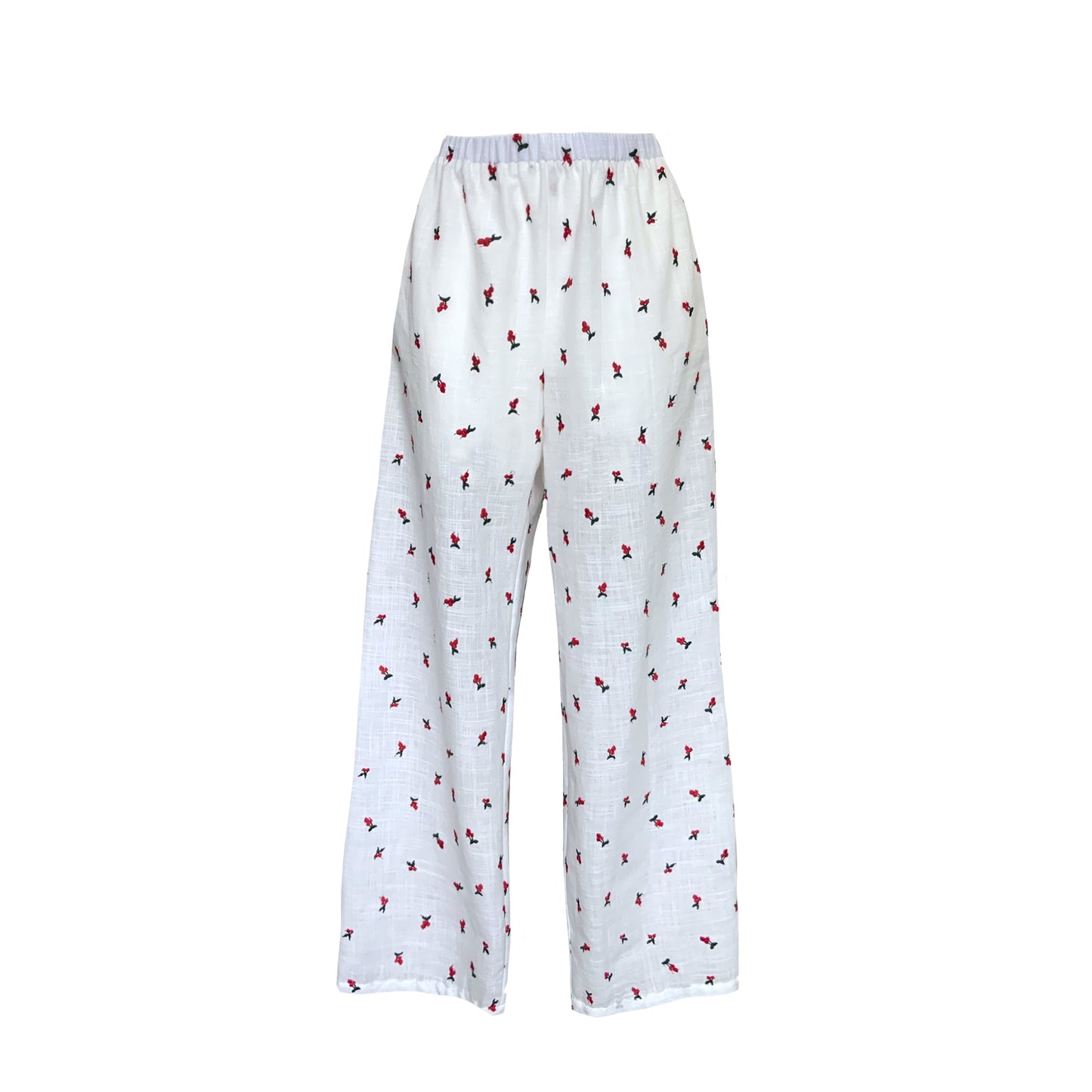 Cherry Embroidered Trousers