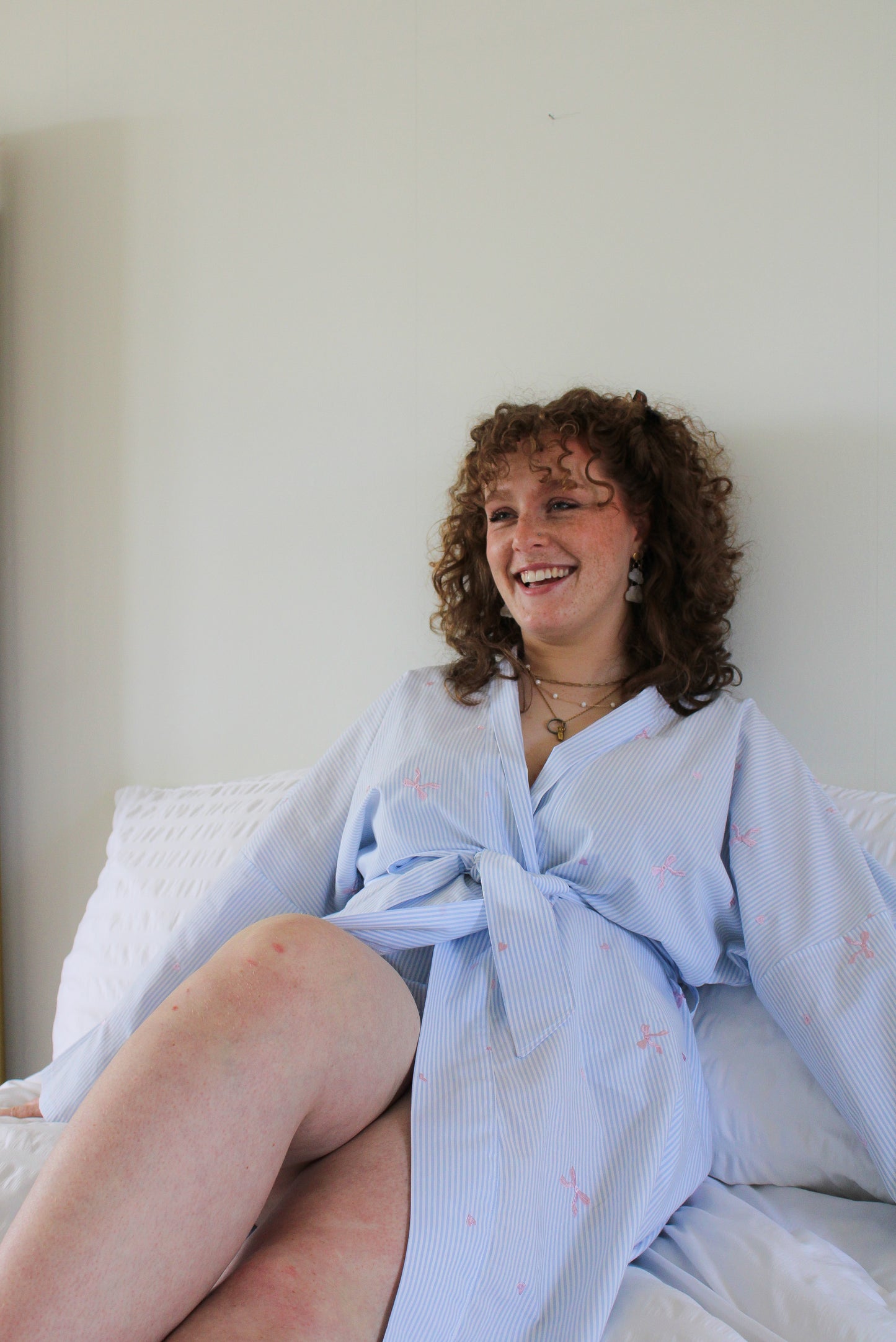 Anna Cotton Stripe Robe
