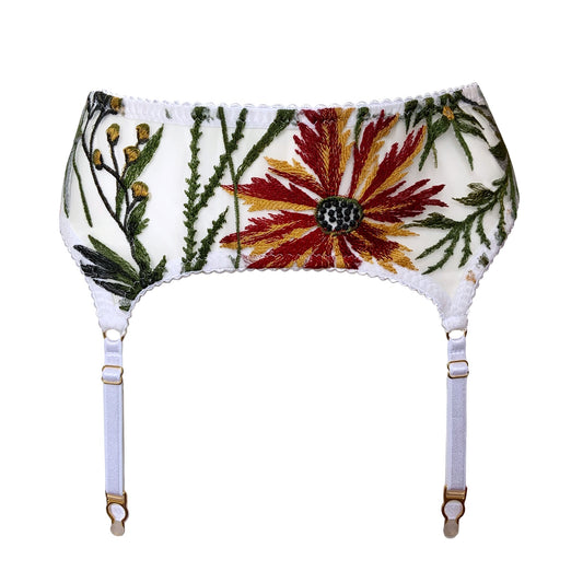 Orla Embroidered Suspender Belt
