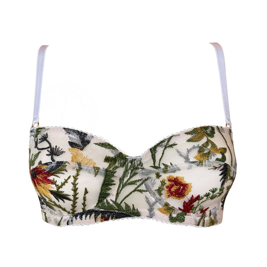 Orla Embroidered Balcony Bra