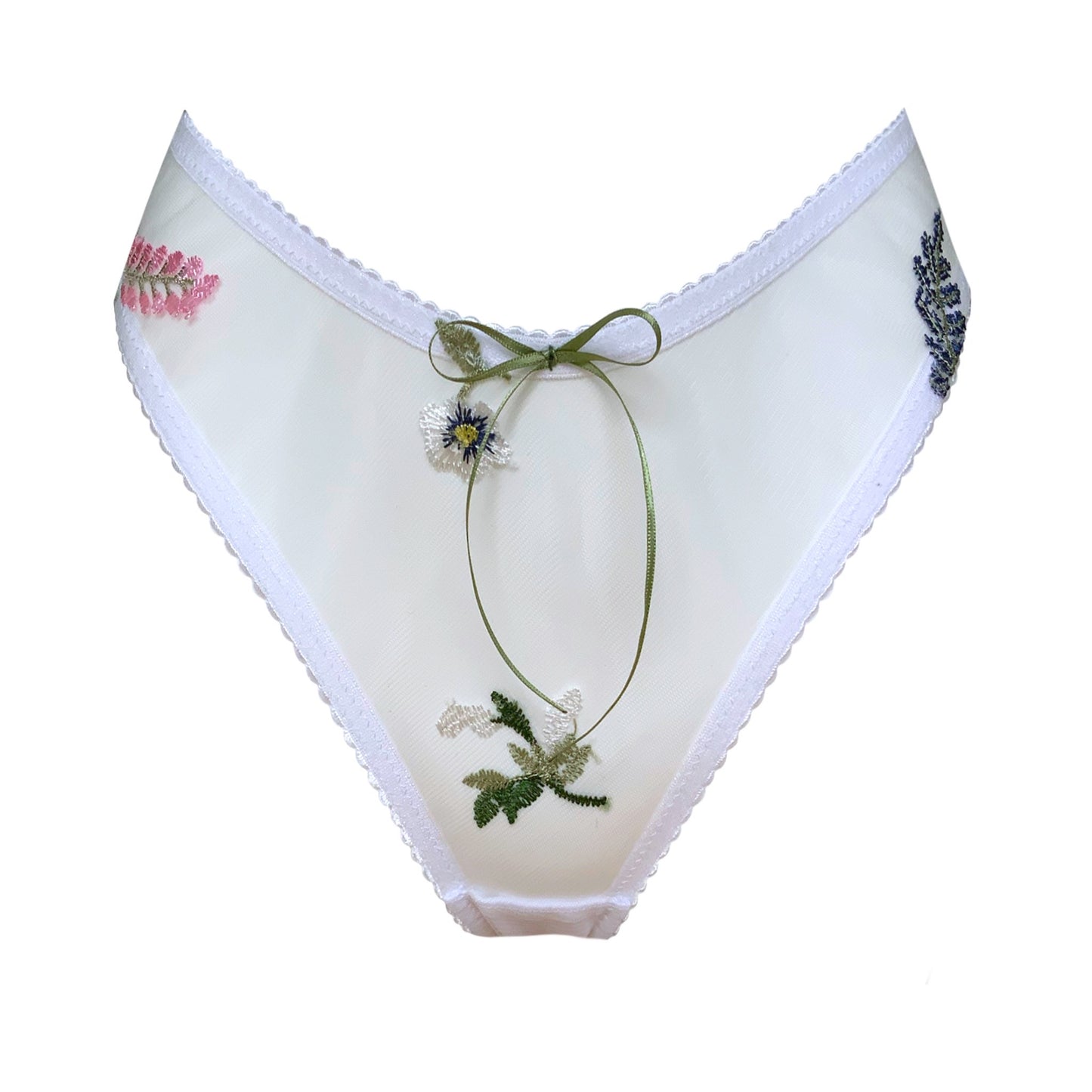 Heather Floral High Leg Brief