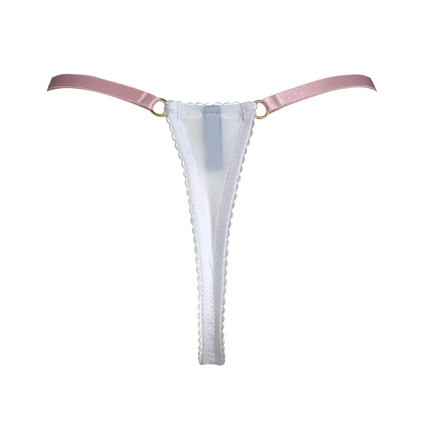 Marie Green Embroidered One Strap Thong