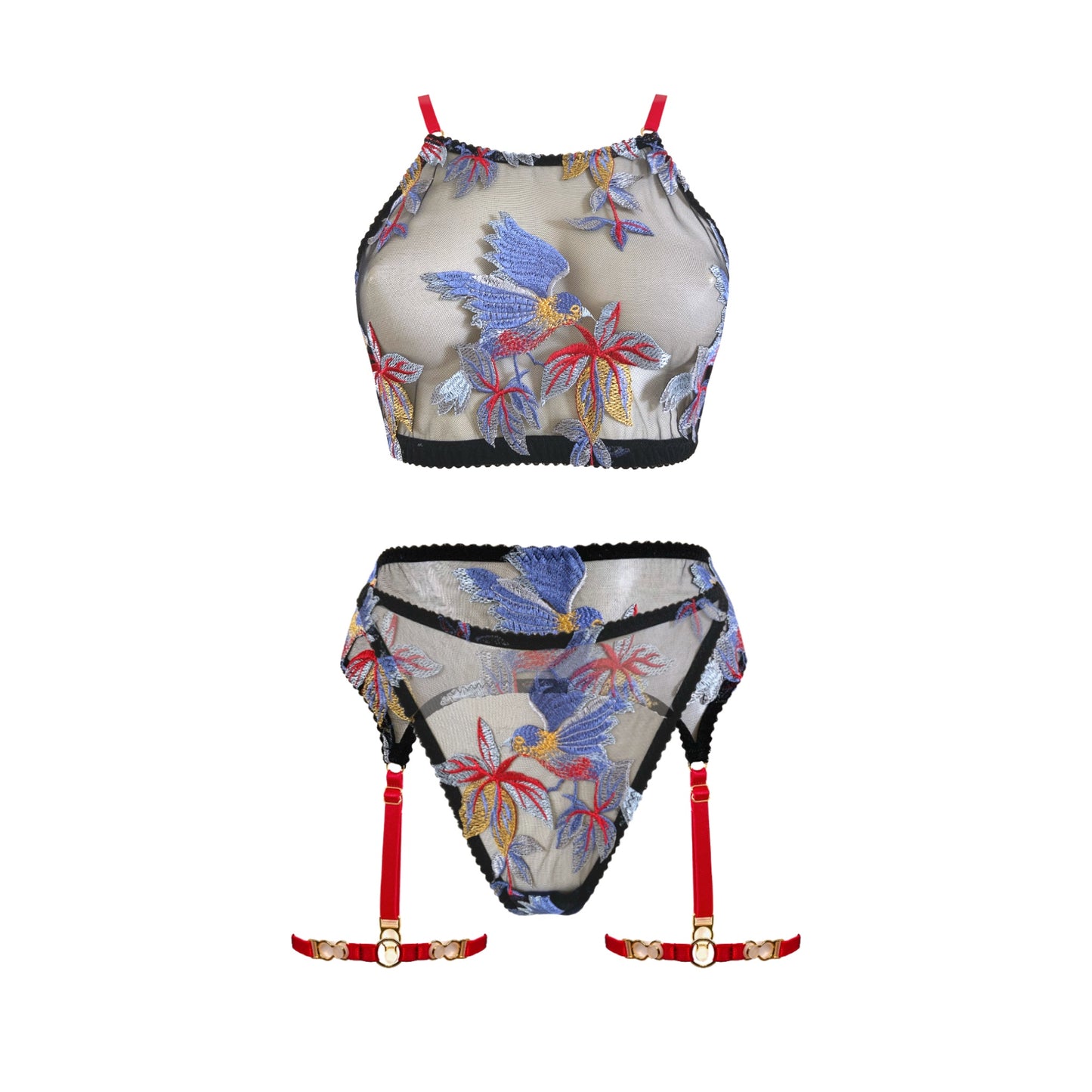 Flight of Asia High Neck Bralette