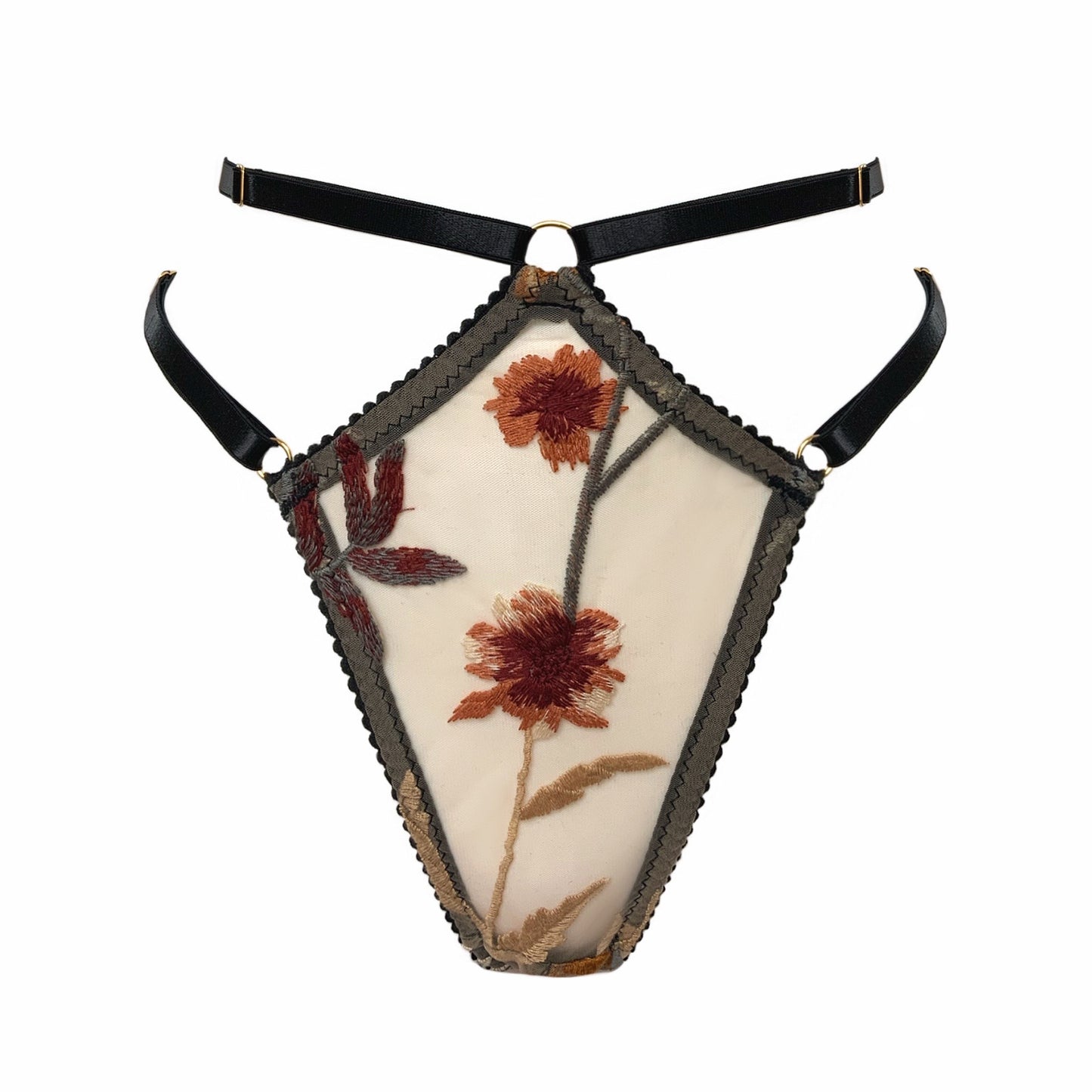 Autumn High Waist Strap Thong