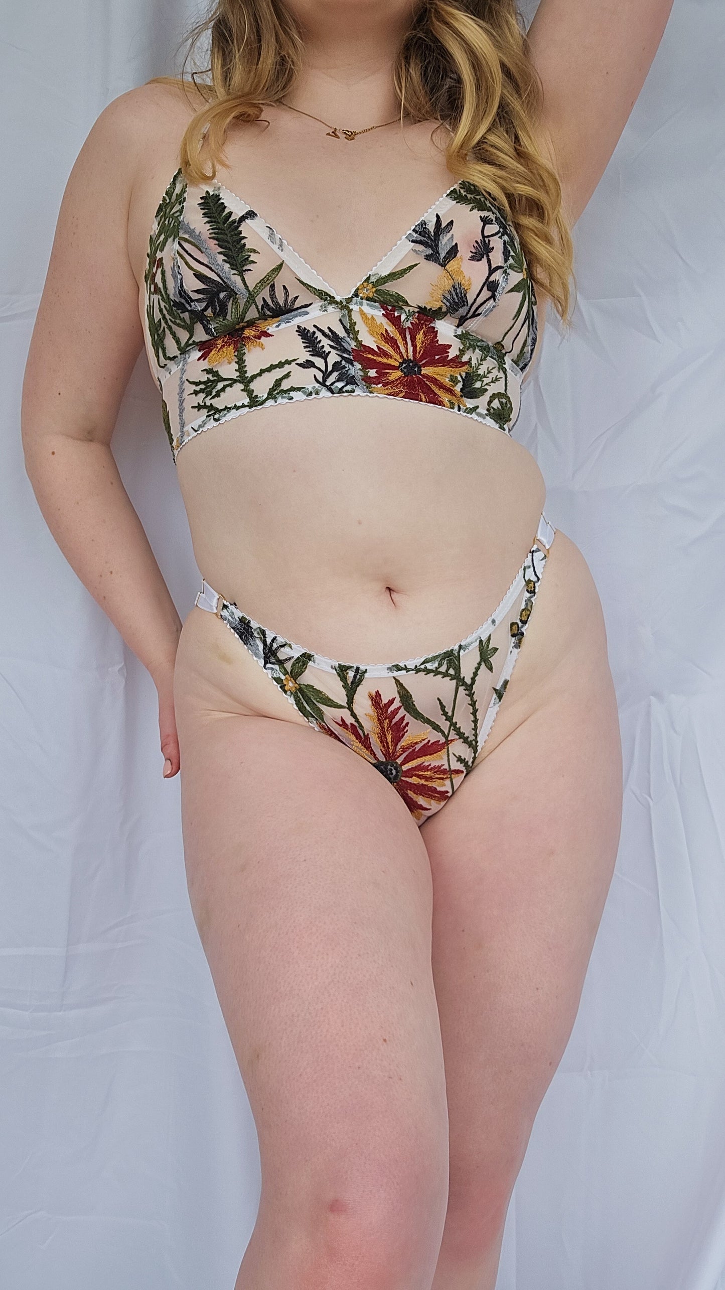 Orla Embroidered Adjustable Strap Brief
