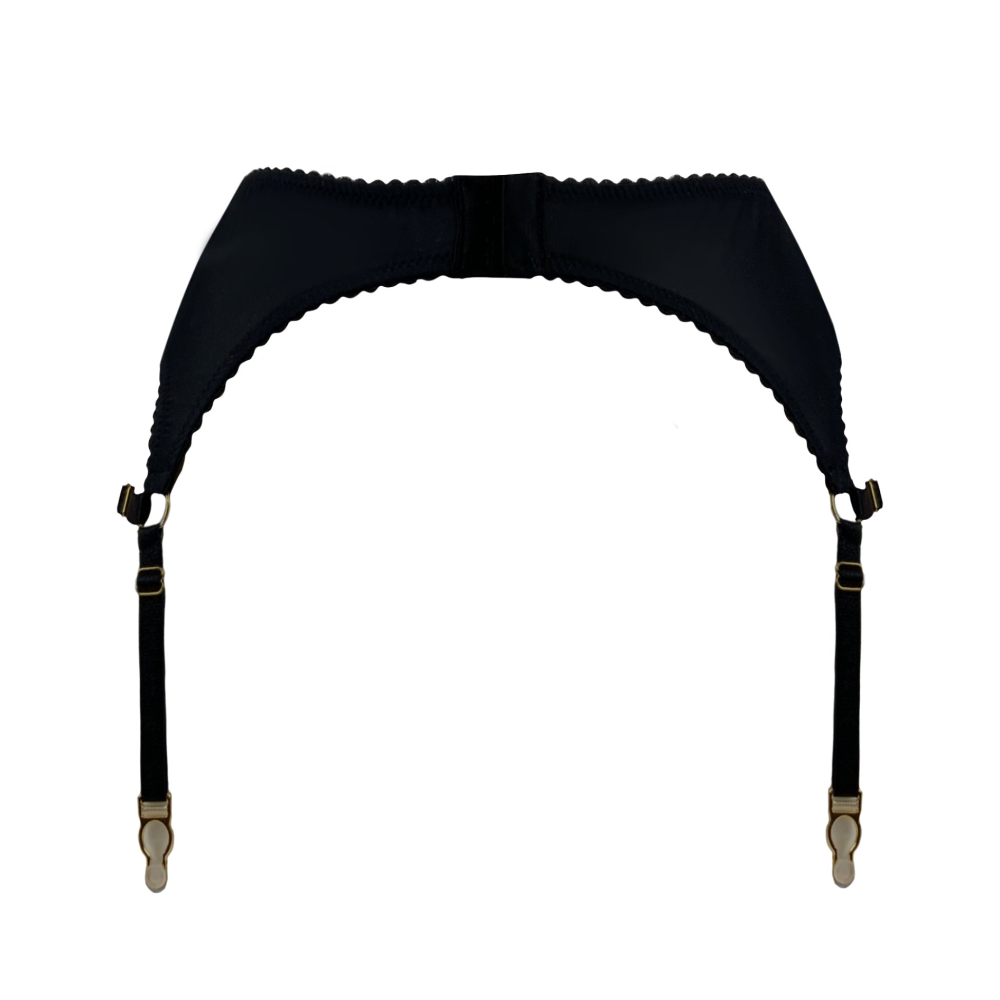 Red Pink Floral Strap Suspender Belt Handmade in Scotland