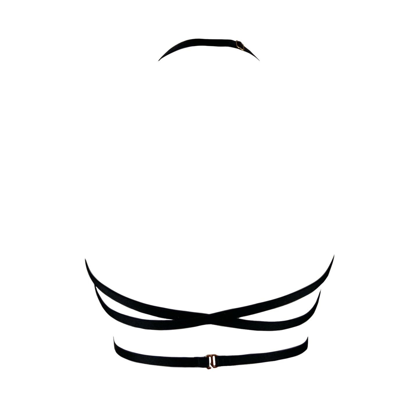 Red pink embroidered strap bralette made in Scotland