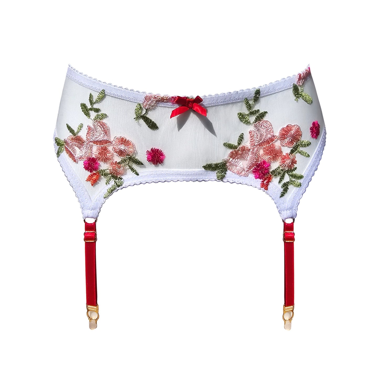 Rose Suspender Belt