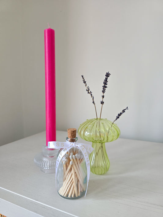 Pink Dinner Candles
