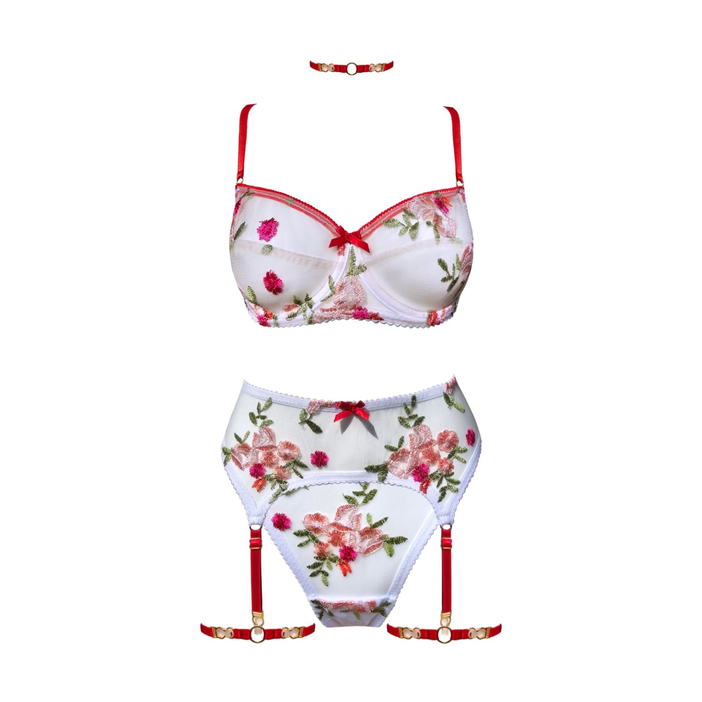 Rose Suspender Belt